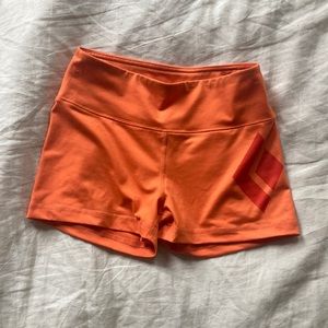 Rare Black Diamond Orange Spandex Shorts
